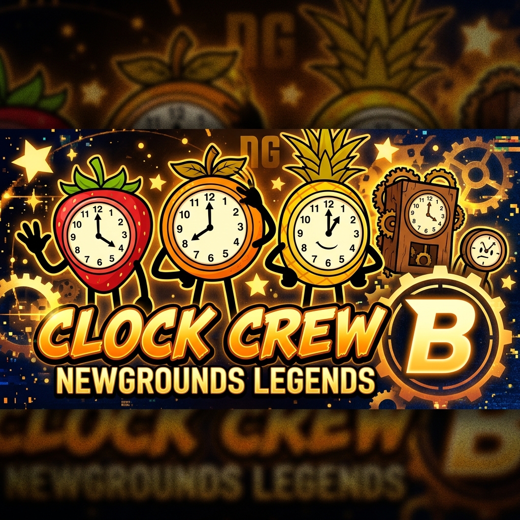 Clock Crew official collection banner from Newgrounds